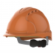 EVO3 SAFETY HELMET VENTED WHEEL RATCHET ORANGE