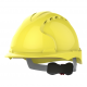 EVO3 SAFETY HELMET VENTED WHEEL RATCHET YELLOW