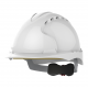 EVO3 SAFETY HELMET VENTED WHEEL RATCHET WHITE