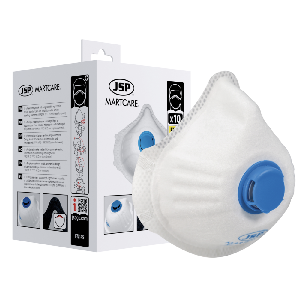 MARTCARE MOULDED MASK FFP3 VALVED (M32) BOX 10