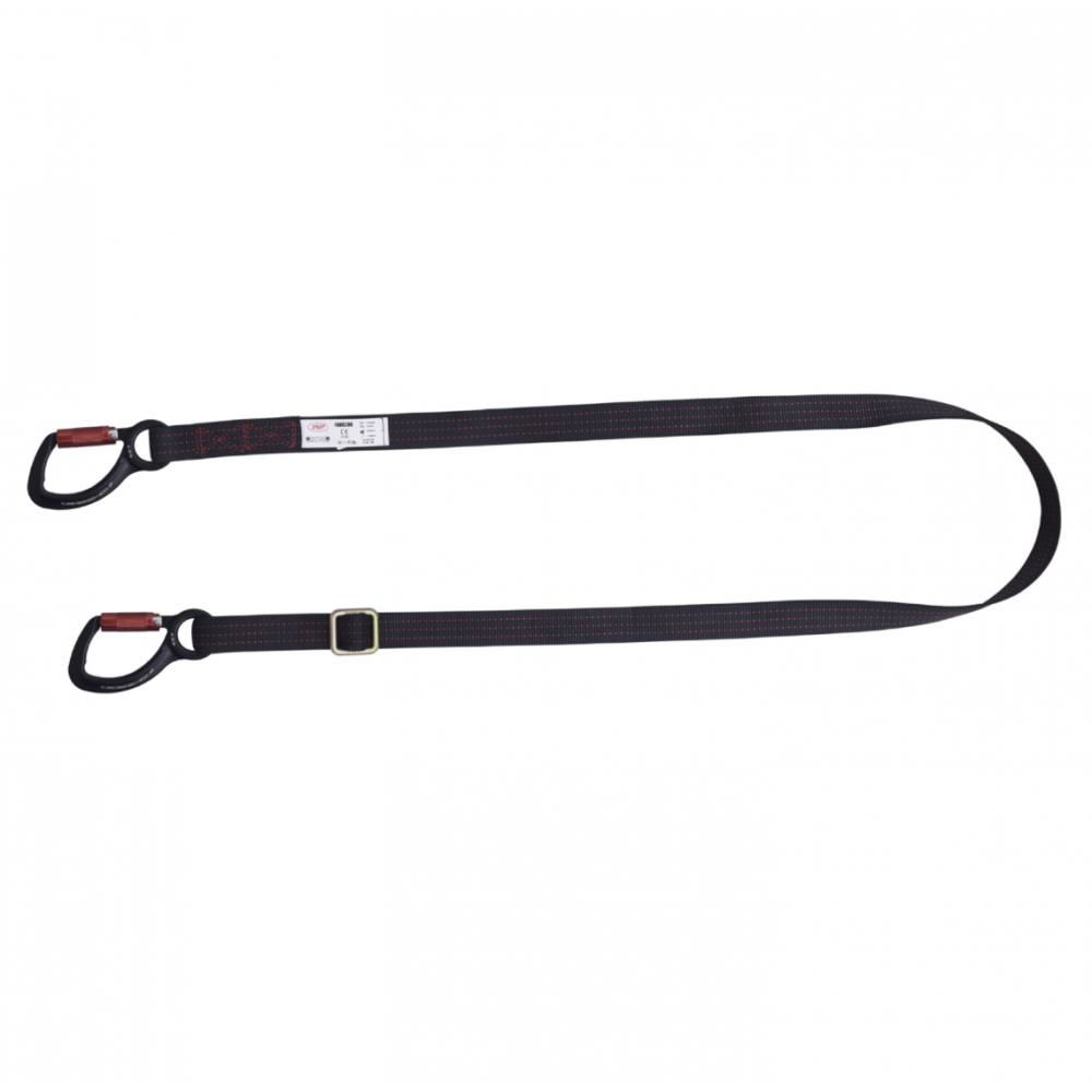 PIONEER ADJUSTABLE 2M RESTRAINT LANYARD C/W 2 KARABINERS