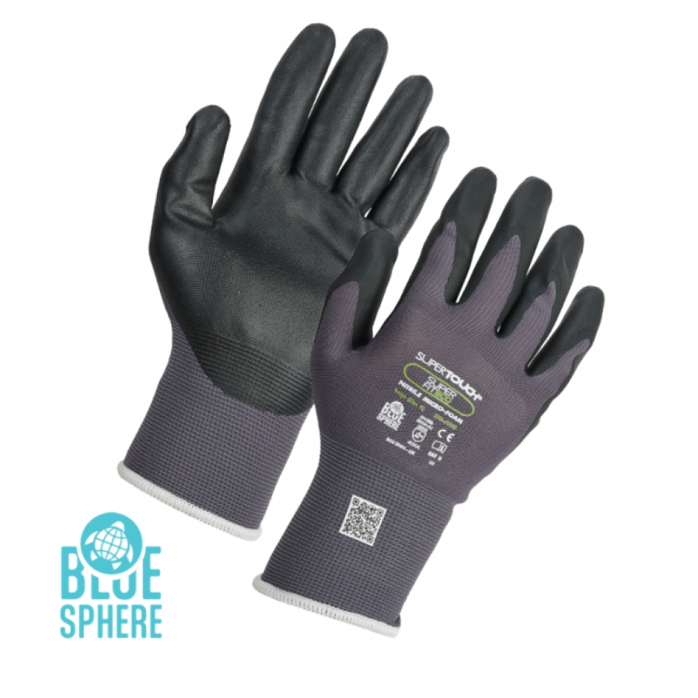 SUPERFIT ECO NITRILE MICRO FOAM GLOVES SMALL (7)