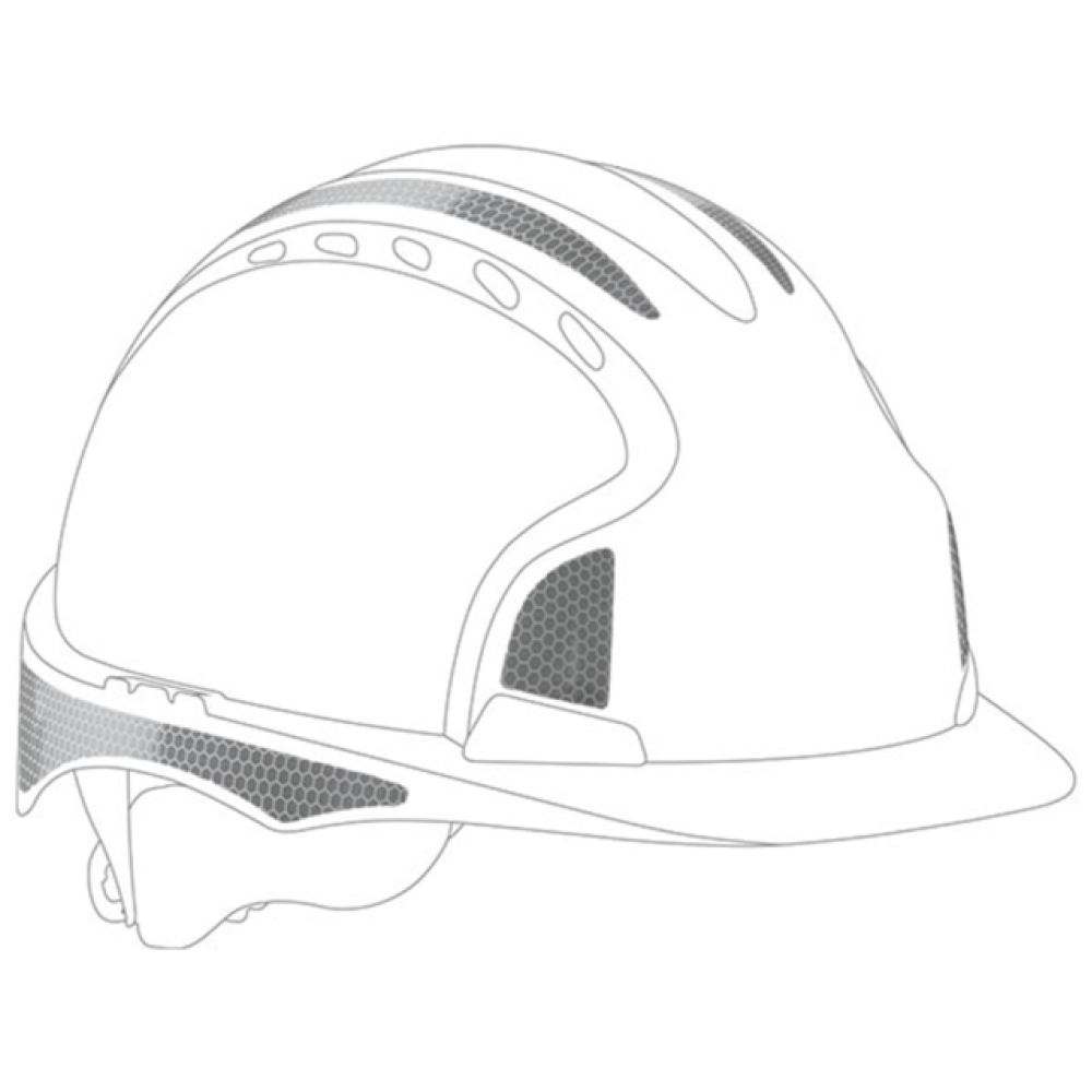 HELMET DECAL KIT JSP AHV391-002-900 PK 10 WHITE