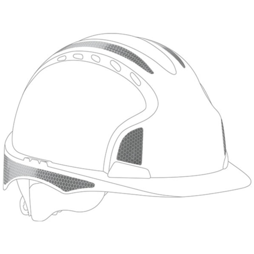 HELMET DECAL KIT JSP AHV391-002-900 PK 10 WHITE