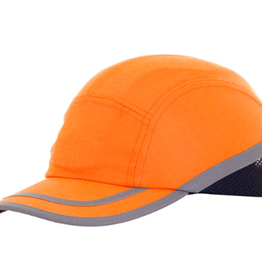 HI VIS ORANGE SAFETY BASEBALL CAP B BRAND