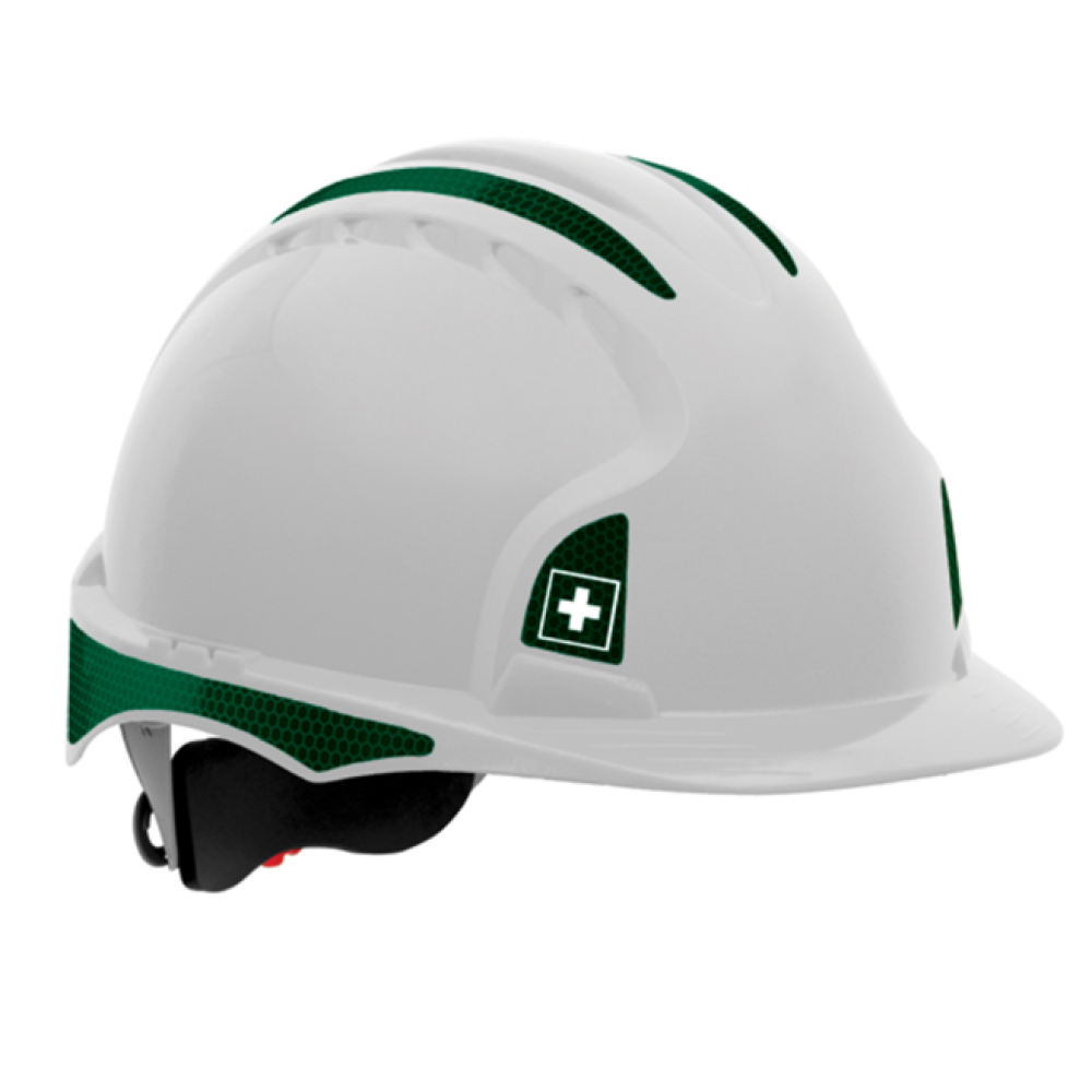 REFLECTIVE CR2 DECAL KIT GREEN FIRST AIDER EVO2/3 PER SET OF 1