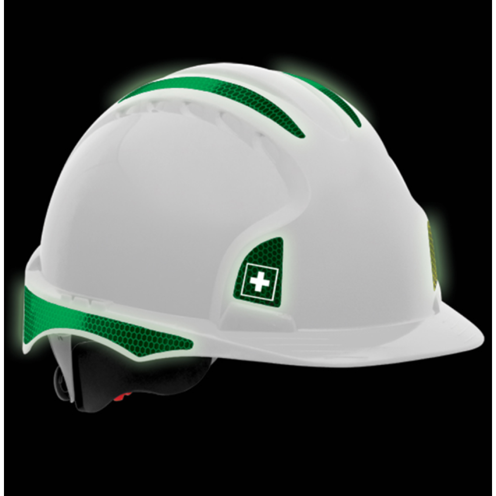 REFLECTIVE CR2 DECAL KIT GREEN FIRST AIDER EVO2/3 PER SET OF 1