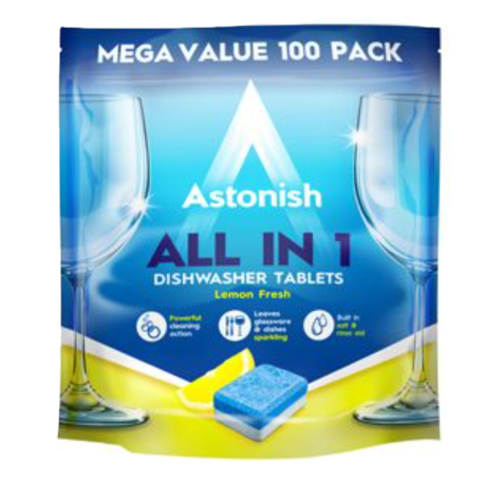 ASTONISH DISHWASHER TABLETS PK 100 54020