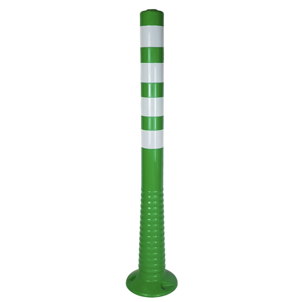 FLEXIBLE BOLLARD GREEN 1MT C/W FIXING BOLTS