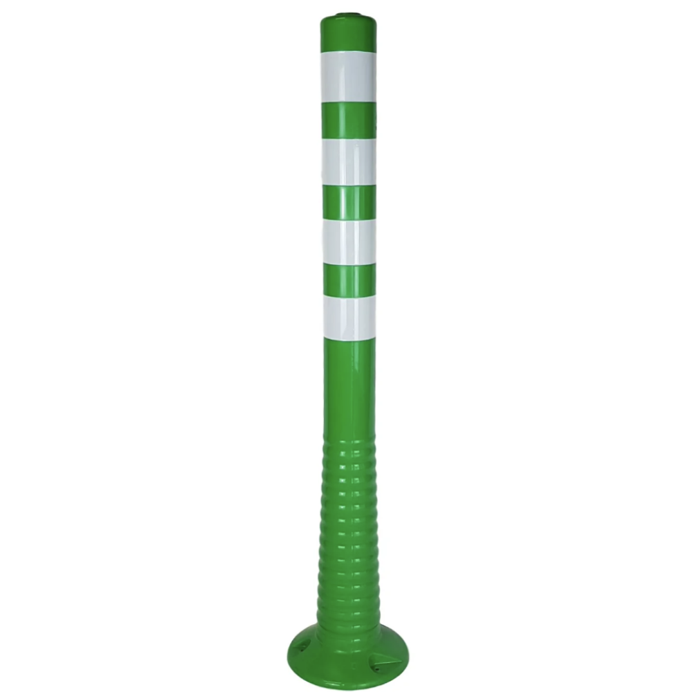 FLEXIBLE BOLLARD GREEN 1MT C/W FIXING BOLTS