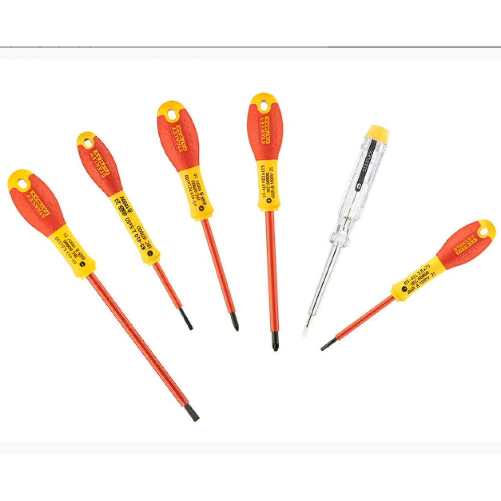 STANLEY FATMAX VDE INSULATED SCREWDRIVER SET 6 PCE