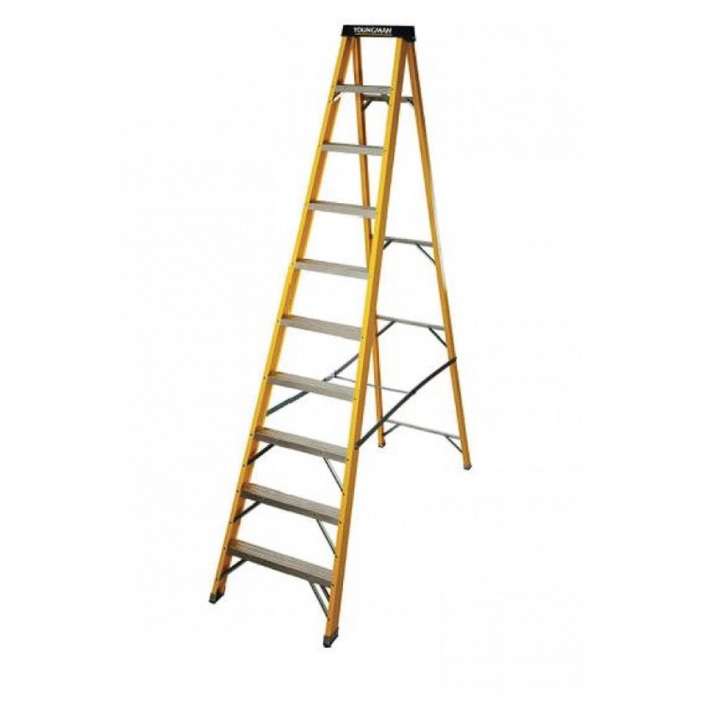 GRP TRADE STEPLADDER 10 TREAD 2.79M