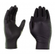 NITRILE BLACK EXAMINATION GLOVE P/F PROF HYGIENE MED