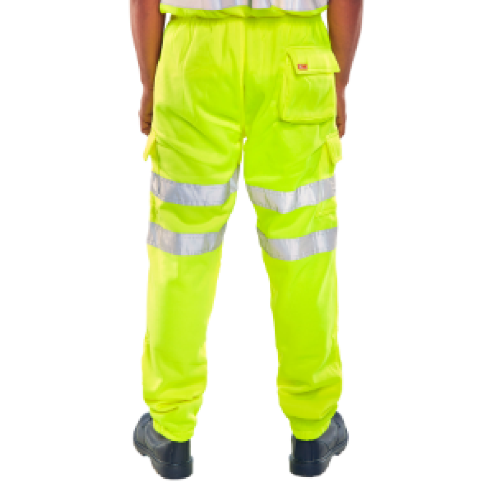 HI-VIZ SATURN YELLOW JOG BOTTOMS 2XL
