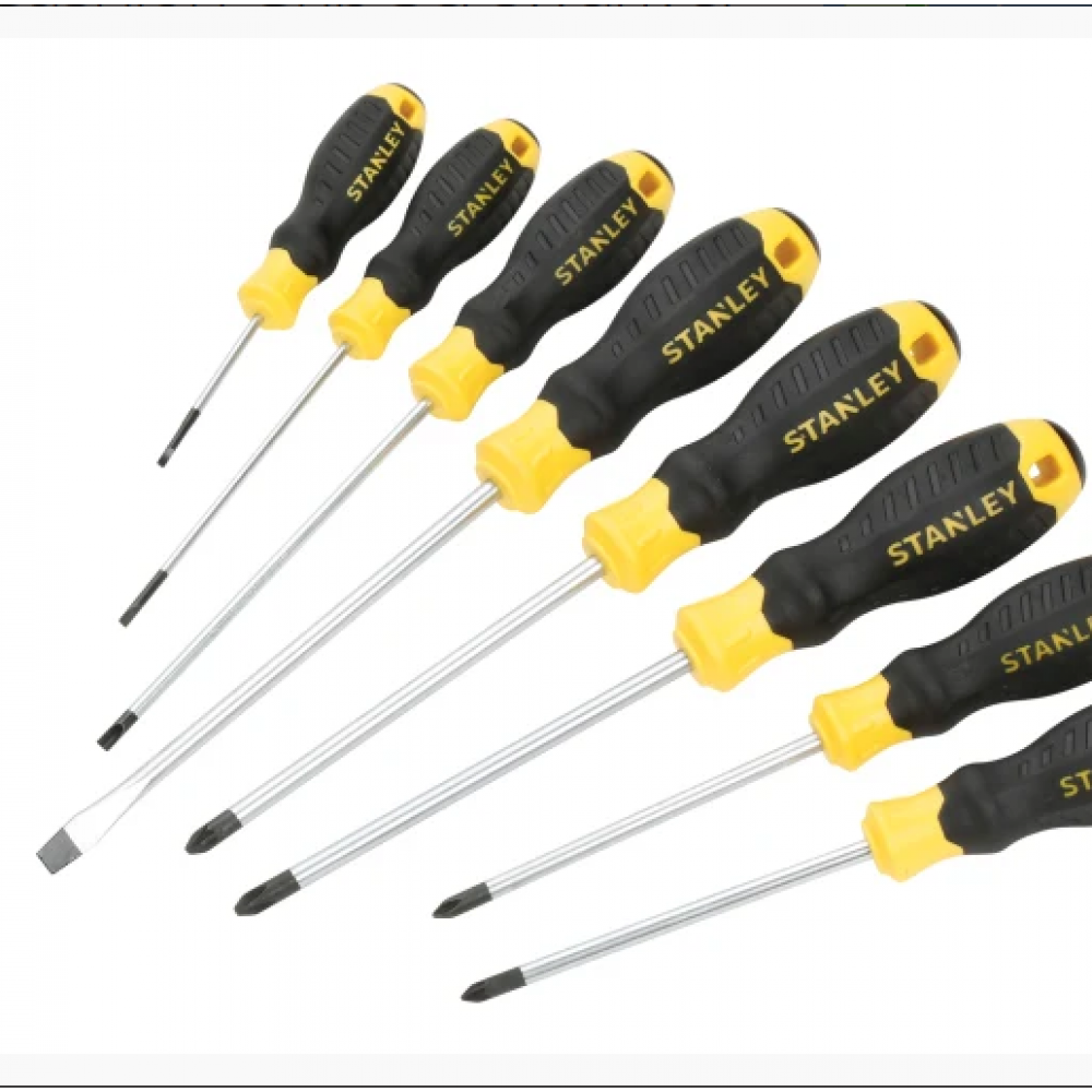 STANLEY CUSHION GRIP SCREWDRIVER SET 8PCS