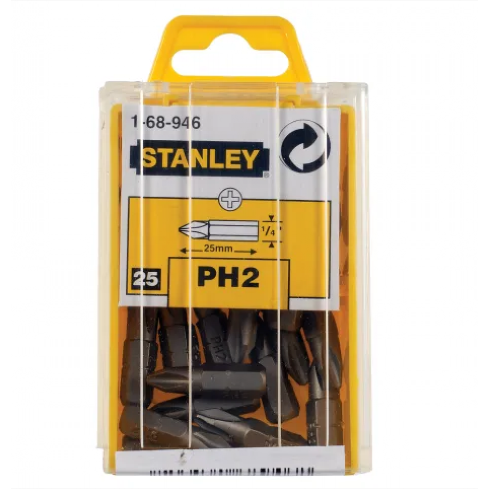STANLEY T20 TORX BIT INSERT BIT BOX 25