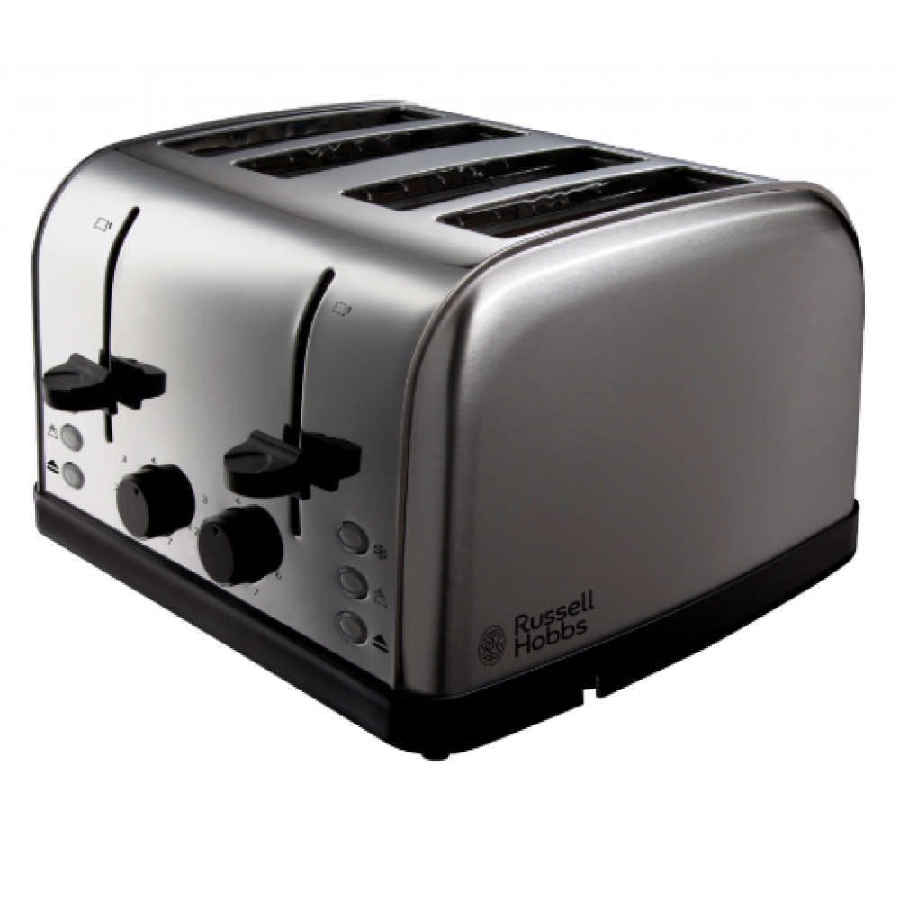 RUSSELL HOBBS 4 SLICE STAINLESS STEEL TOASTER