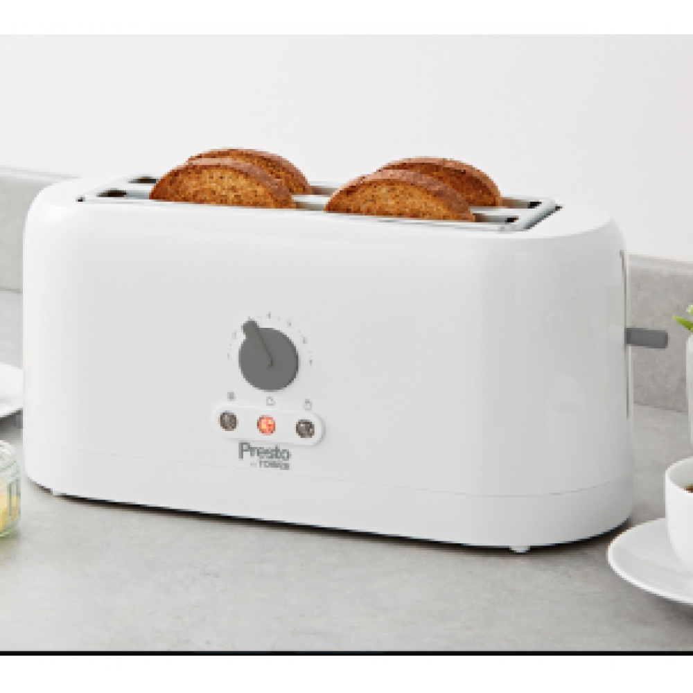 TOWER 4 SLICE TOASTER WHITE PT20056WH
