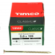 5X120MM CLASSIC WOOD SCREW BOX100 TIMCO