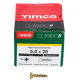 5X25MM CLASSIC WOOD SCREW BOX 200 TIMCO