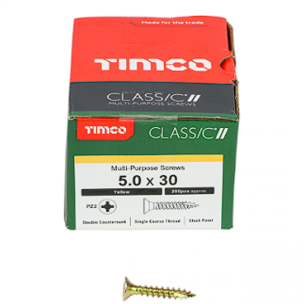 5X30MM CLASSIC WOOD SCREW BOX 200 TIMCO