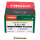 5X40MM CLASSIC WOOD SCREW BOX 200 TIMCO