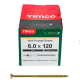 6X120MM CLASSIC WOOD SCREW BOX 100 TIMCO