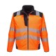 T402 PW3 HI VIS SOFTSHELL ORANGE/NAVY M