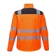 T402 PW3 HI VIS SOFTSHELL ORANGE/NAVY M