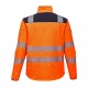 T402 PW3 HI VIS SOFTSHELL ORANGE/NAVY L