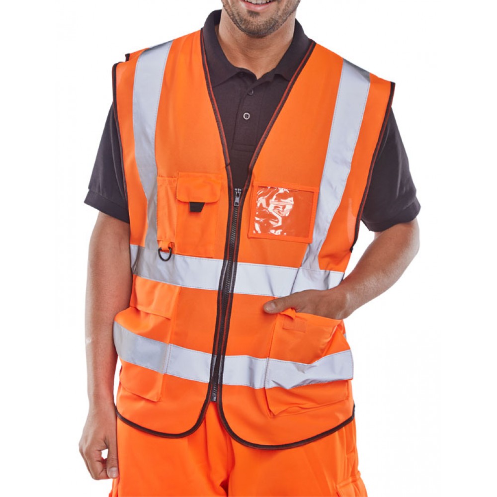 EXECUTIVE WAISTCOAT ORANGE