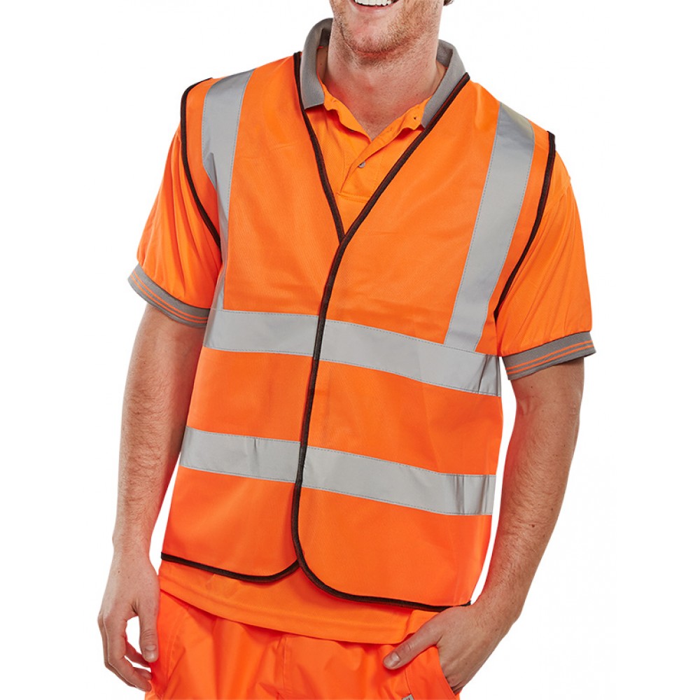 HI VIS VEST /WAISTCOAT FULL APP.G ORANGE 3XL