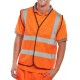 HI VIS VEST /WAISTCOAT FULL APP.G ORANGE 3XL