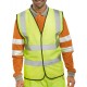 HI VIS VEST/WAISTCOAT YELLOW LARGE