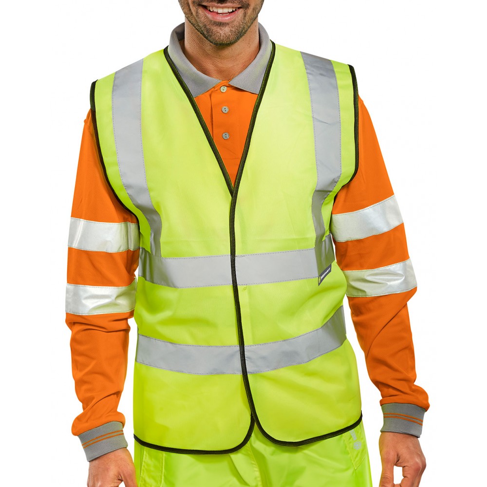 HI VIS VEST/WAISTCOAT YELLOW 3XLARGE