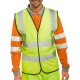 HI VIS VEST/WAISTCOAT YELLOW 3XLARGE