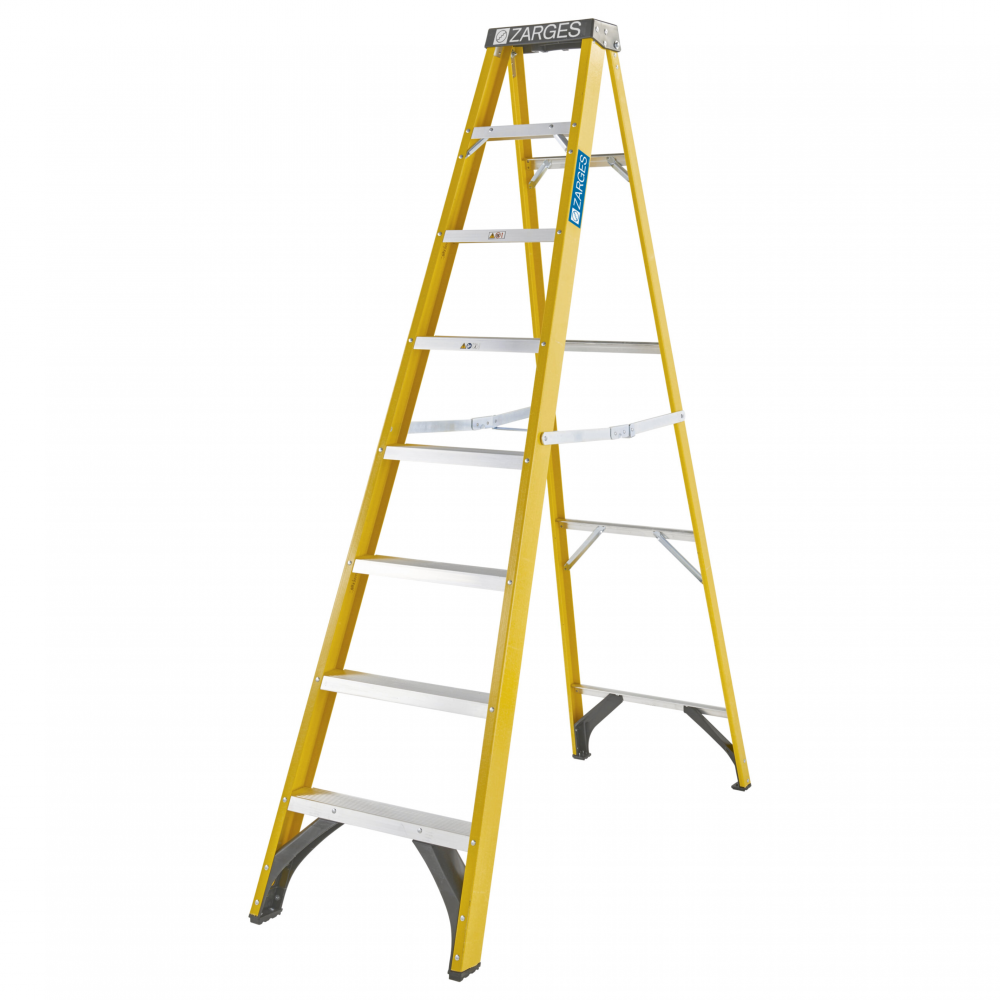 GRP TRADE STEPLADDER 8 THREAD 2.23MT
