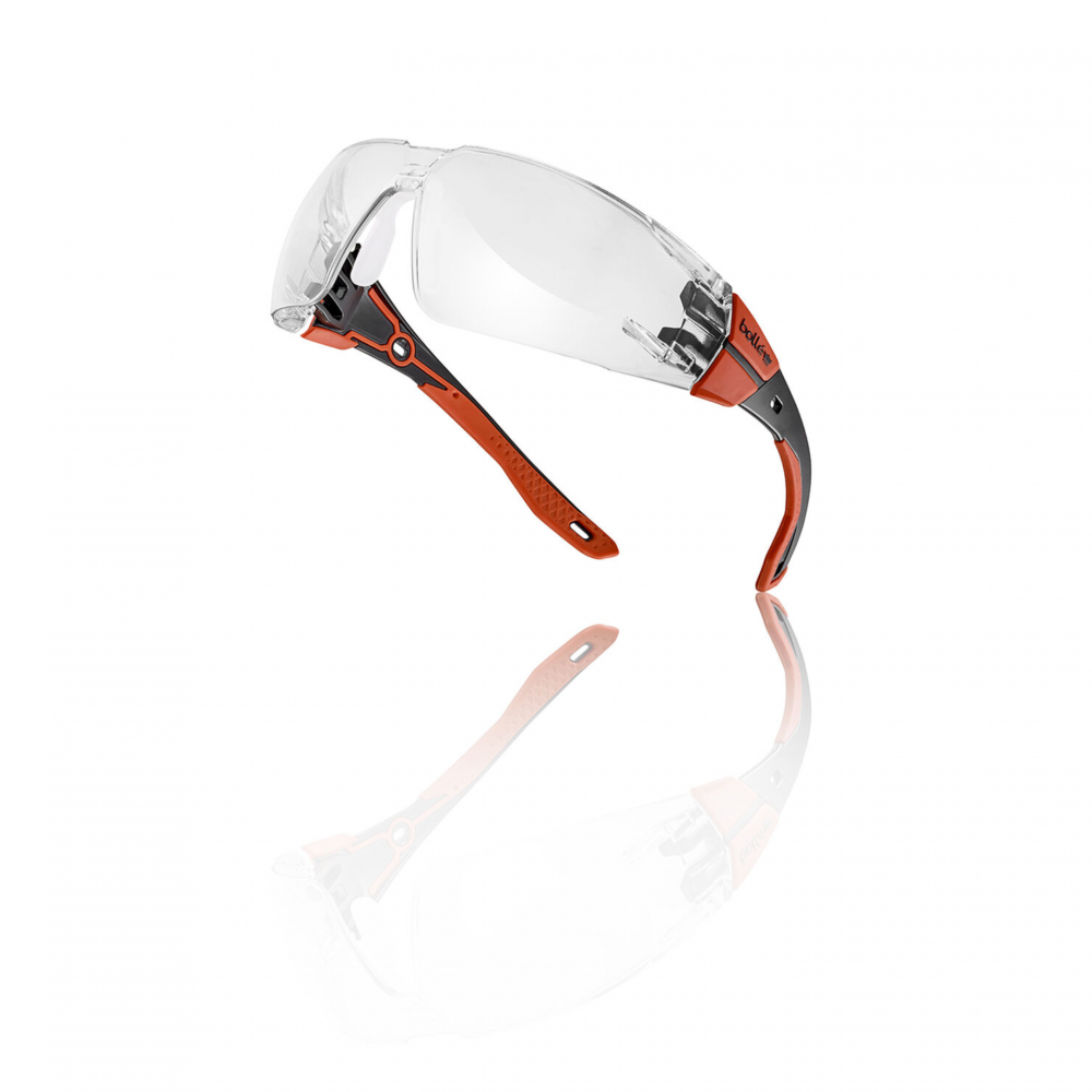 BOLLE RUSH PLUS 2.0 CLEAR RED / BLACK SIZE M/L