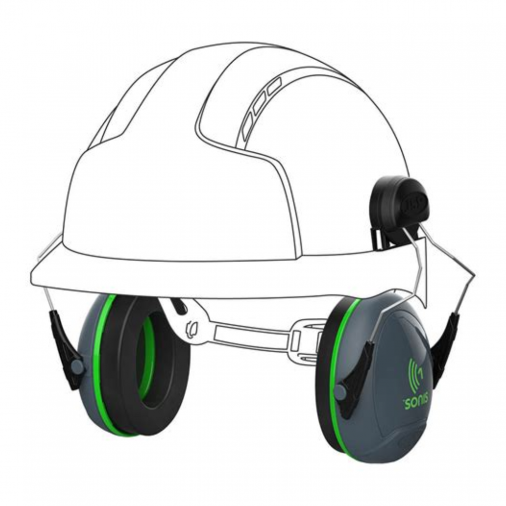 SONIS 1 HELMET MOUNTED EAR DEFENDER POLY SIDE ARMS SNR 26