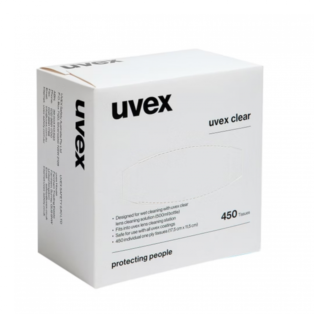 UVEX LENS CLEANING TISSUES BOX 450