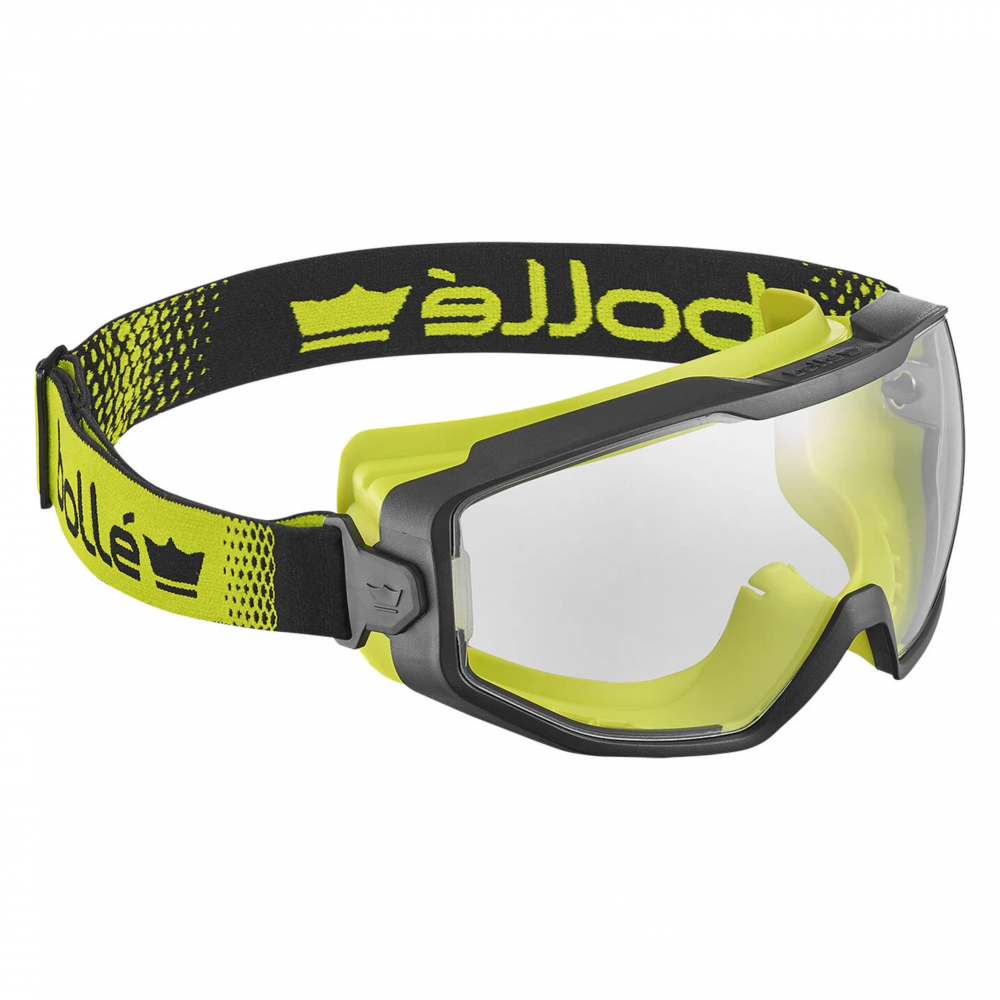 BOLLE SPECTRUM SAFETY GOGGLE VENTED CLEAR ASAF YELLOW