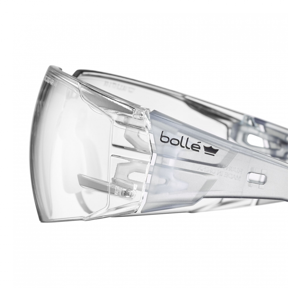 BOLLE RUSH 2.0 SAFETY SPECTACLE PC CLEAR PLATINUM LITE