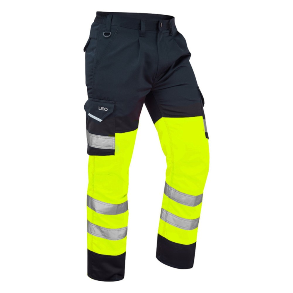 BIDEFORD POLY/COTTON CARGO TROUSER YEL/NAV 28R