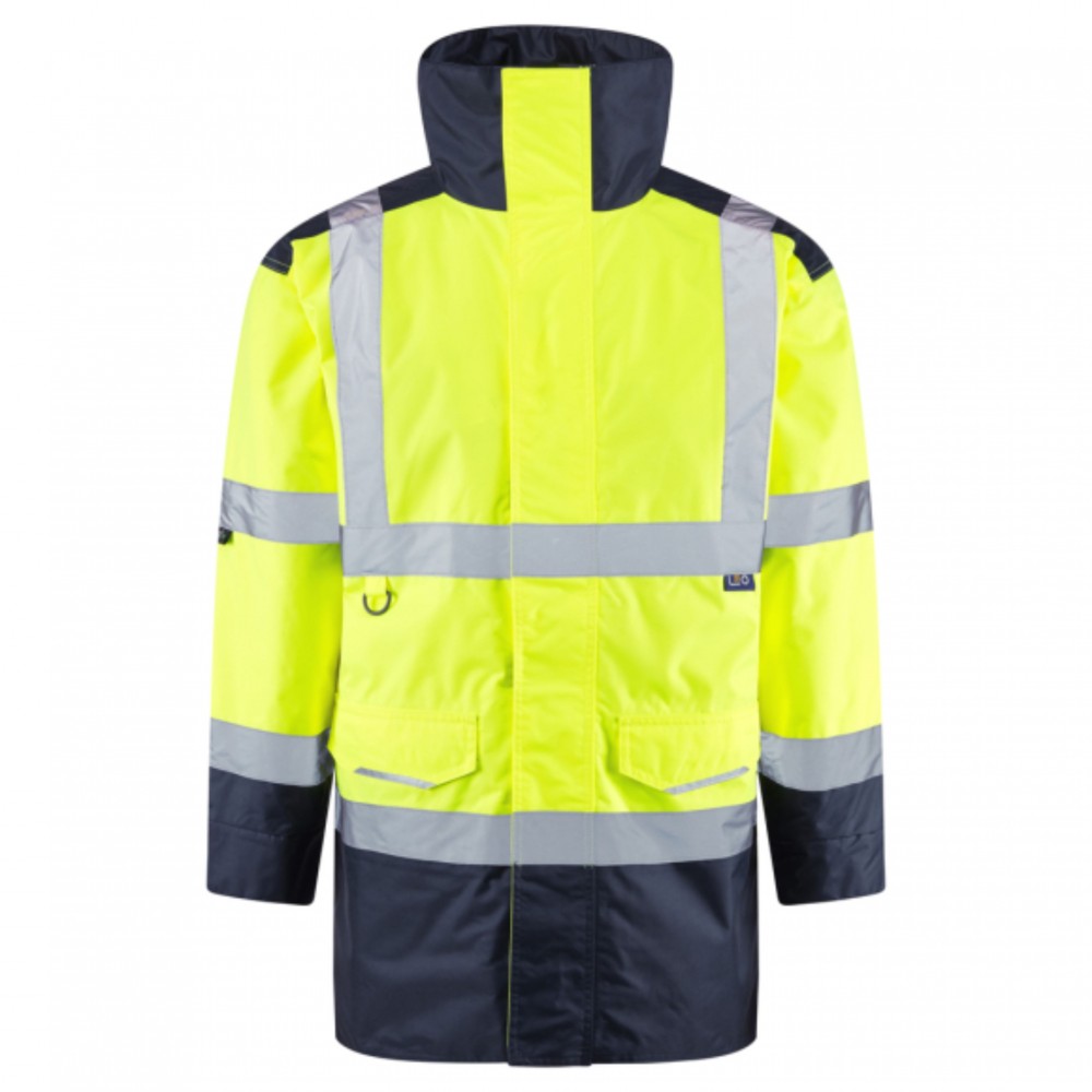 TAWSTOCK   YEL/NAV  Leo EcoViz 4K Baffle Lined Anorak SMALL