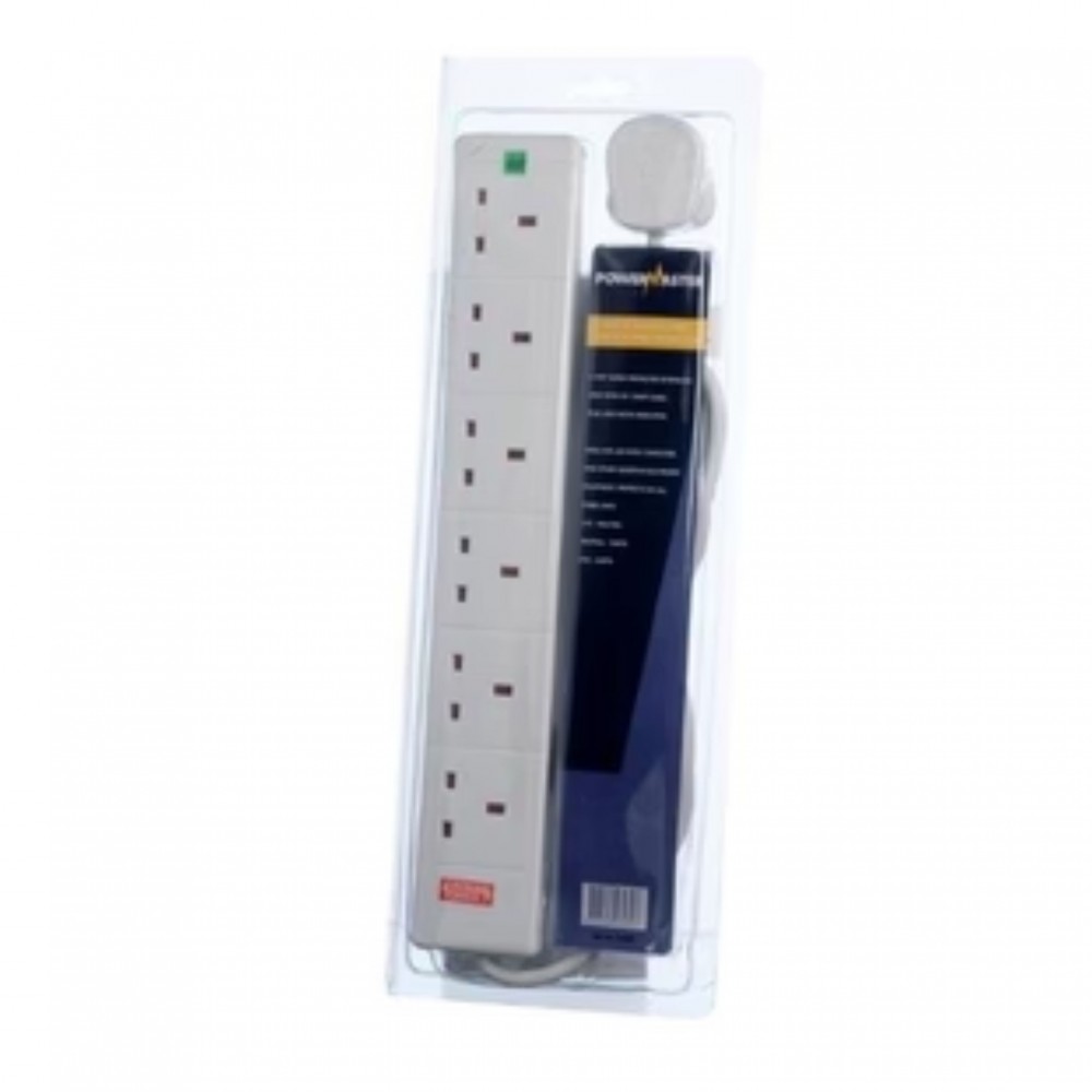 ANTI-SURGE EXTENSION LEAD 6 GANG 2MT 1410-06