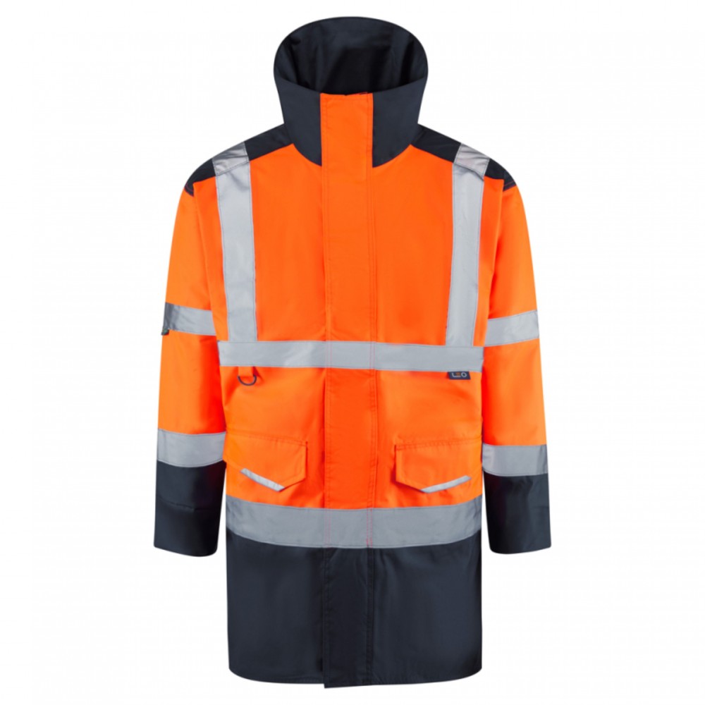 TAWSTOCK Leo EcoViz 4K Baffle Lined Anorak ORG/NAVY SMALL
