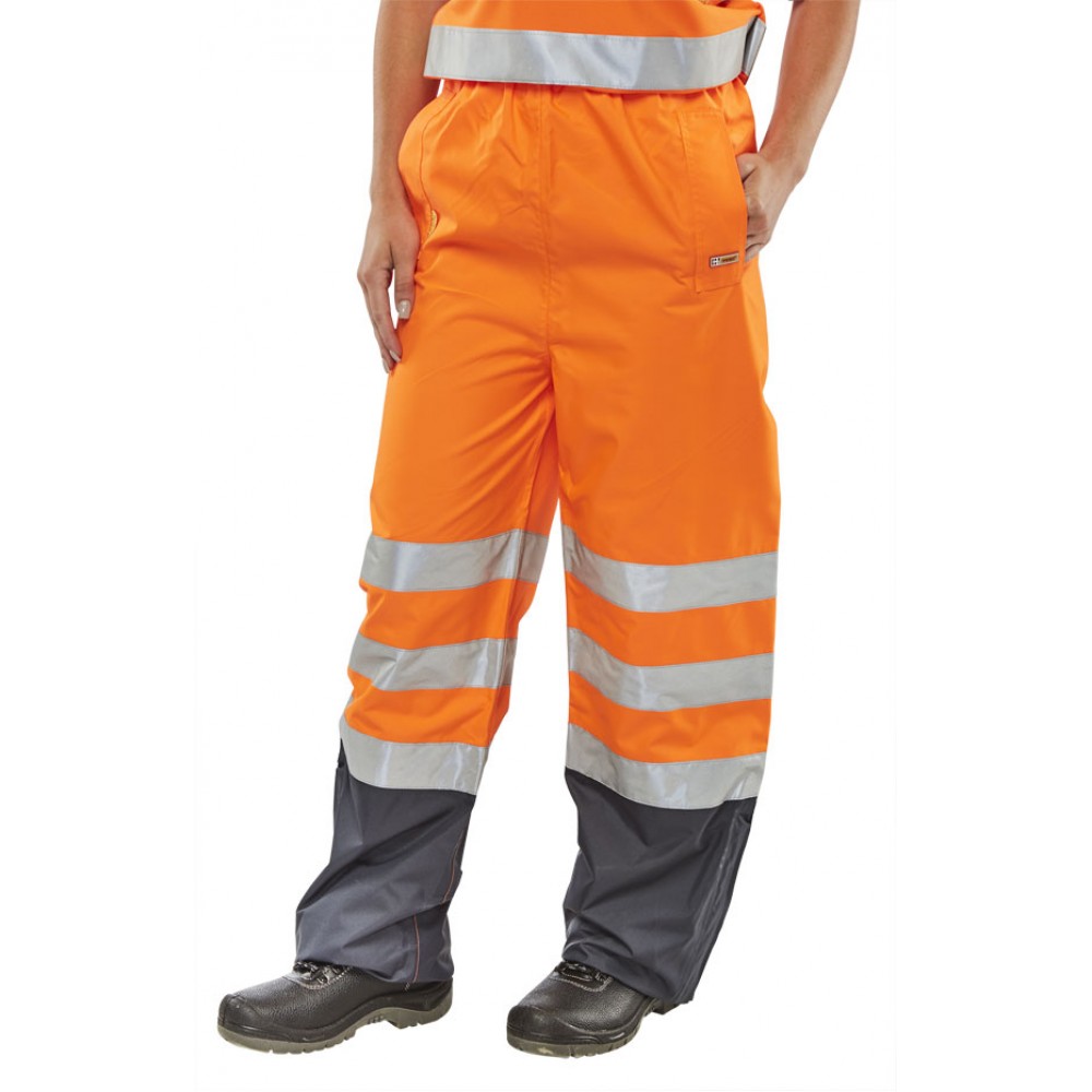 BELFRY HI-VIZ  TROUSERS ORANGE/NAVY