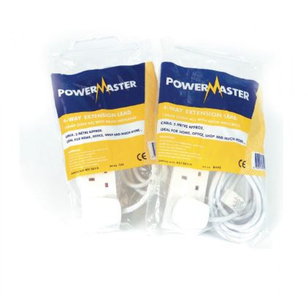 EXTENSION LEAD 4 GANG 5MT POWERMASTER 1392-24