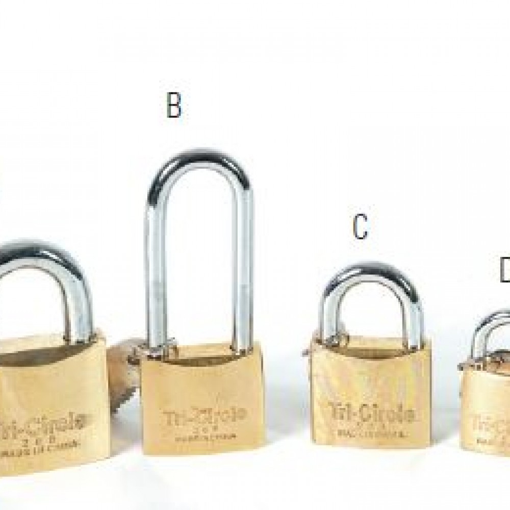38MM TRICIRCLE PADLOCK 0357-06