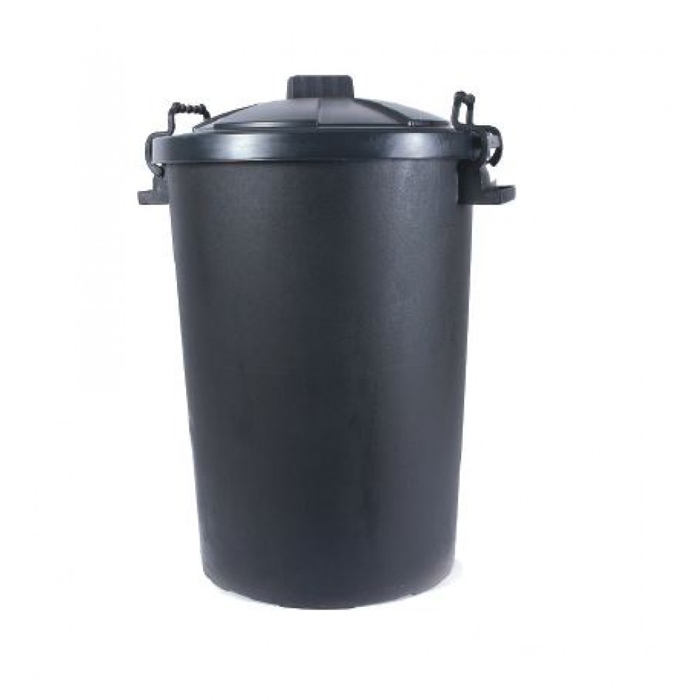 BLACK PVC BIN 50L